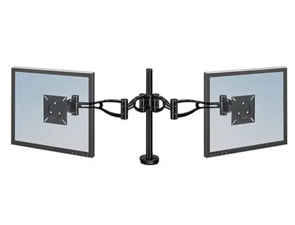 Imagen Brazo para monitor plano doble fellowes professional normativa vesa flexible para pantallas hasta 10 kg