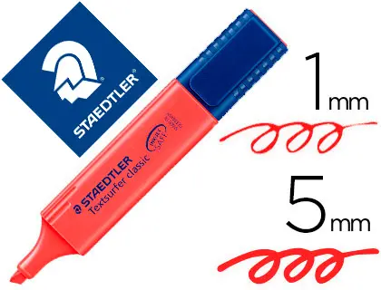 Imagen Rotulador staedtler textsurfer classic 364 fluorescente rojo