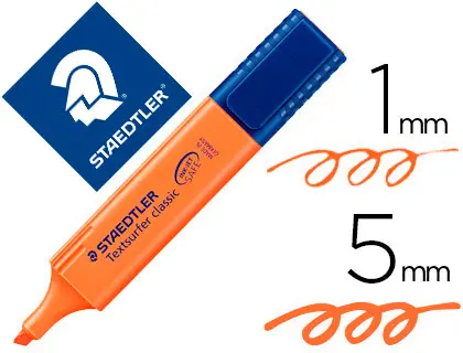 Imagen Rotulador staedtler textsurfer classic 364 fluorescente naranja