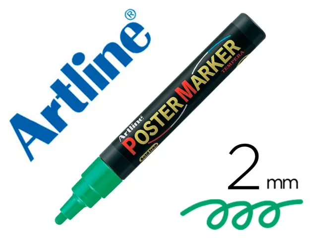 Imagen Rotulador artline poster marker epp-4-ver punta redonda 2 mm color verde