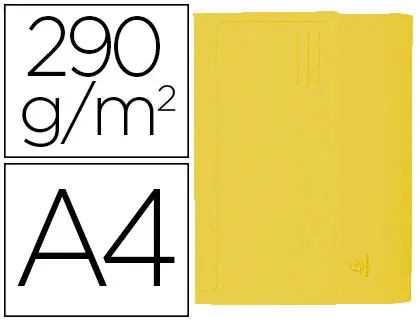 Imagen Subcarpeta cartulina con bolsa exacompta din a4 amarillo 290 gr