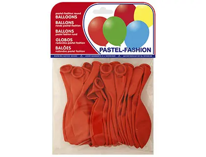 Imagen Globos pastel rojo bolsa de 20 unidades