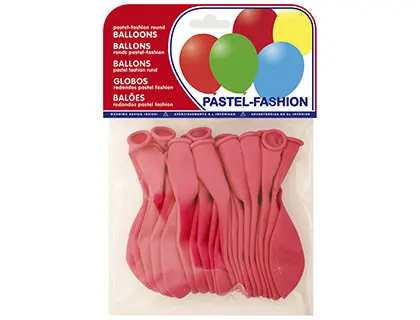 Imagen Globos pastel fucsia bolsa de 20 unidades