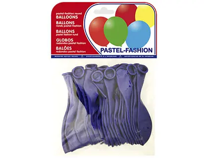 Imagen Globos pastel azul marino bolsa de 20 unidades