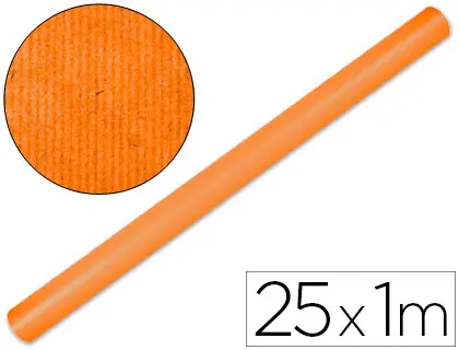 Imagen Papel kraft liderpapel naranja fuerte rollo 25x1 mt