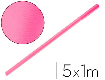 Imagen Papel kraft liderpapel rosa rollo 5x1 mt