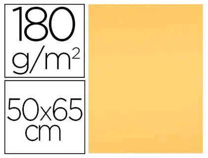 Imagen Cartulina liderpapel 50x65 cm 180 gr oro unidad