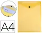 Imagen Carpeta liderpapel dossier broche polipropileno din a4 formato vertical amarilla transparente 50 hojas 2