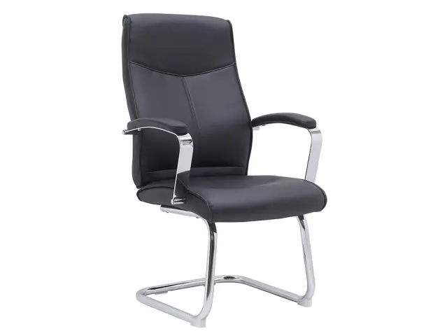 Imagen Silla q-connect escritorio mod ena simil piel base metalica alt max 1050 anc 630 prof 650 color negro