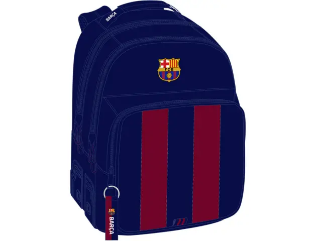 Imagen Mochila safta doble con cantoneras adaptable a carro f.c. barcelona 1 equipacion 23/24 420x320x150 mm