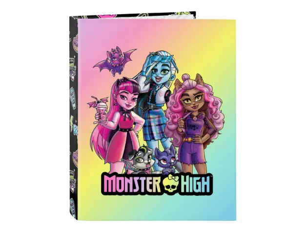 Imagen Carpeta 4 anillas mixtas safta folio monster high creep