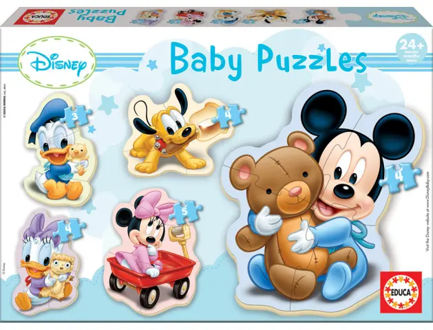 Imagen Puzle safta baby mickey mouse baby 3 a 5 piezas 5 unidades