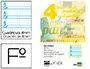 Imagen Recambio liderpapel folio pautaguia 100 hojas 80 g cuadriculado pautado 4 mm con margen 4 taladros 2