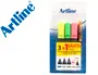 Imagen Rotulador artline fluorescente ek-660 blister de 3 unidades + 1 boligrafo serie 7000 sin cargo 2