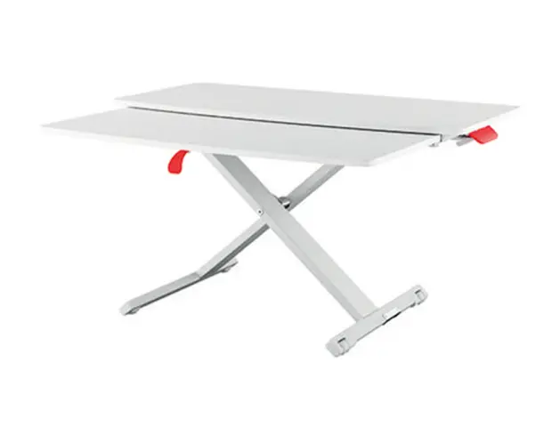Imagen Mesa de escritorio leitz ergo cosy con bandeja color gris