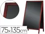 Imagen Pizarra negra liderpapel caballete doble cara de madera con superficie para rotuladores 75x135 cm 2