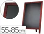 Imagen Pizarra negra liderpapel caballete y marco de madera con superficie para rotuladores tipo tiza 55x85cm 2