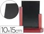 Imagen Pizarra negra liderpapel doble cara de madera con superficie para rotuladores tipo tiza 10x15cm 2
