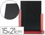 Imagen Pizarra negra liderpapel doble cara de madera con superficie para rotuladores tipo tiza 15x21cm 2