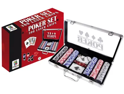 Imagen Juego de mesa maletin aluminio poker 300 fichas