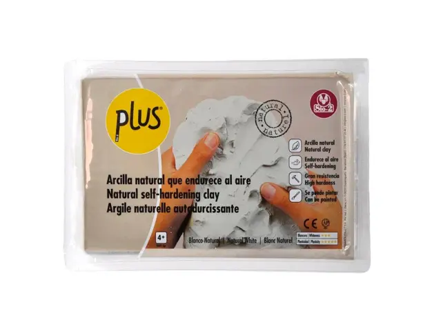 Imagen Pasta de modelar sio-2 plus color blanco natural paquete de 1 kg