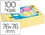 Imagen Bloc de notas adhesivas quita y pon post-it 76x76mm -pack promocional 24+12 2