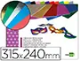 Imagen Bloc trabajos manuales liderpapel cartulina metalizada 240x315mm 10 hojas colores surtidos 2