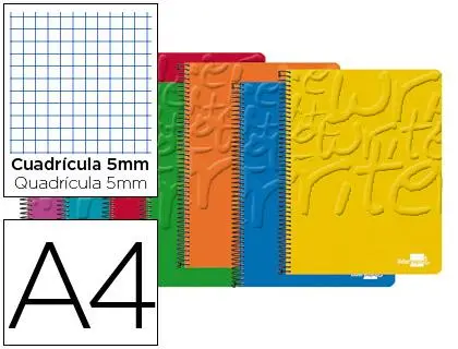 Imagen BLOC ESPIRAL A4 80H CUADROS 5MM