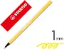 Imagen Rotulador stabilo acuarelable pen 68 amarillo 1 mm 2