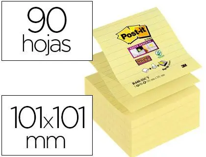 Imagen Bloc De Notas Adhesivas Quita Y Pon Sticky Rayado