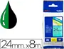 Imagen Cinta brother tze-751 verde-negro 24mm longitud 8 mt 2