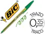 Imagen Boligrafo bic cristal punta fina verde 2