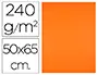 Imagen Cartulina liderpapel 50x65 cm 240g/m2 naranja 2