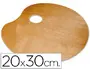 Imagen Paleta madera lidercolor ovalada tamao 20x30 cm grosor 0,3 cm zurdos 2