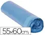 Imagen Bolsa basura domestica azul cierra facil 55x60 galga 120 -rollo de 20 unidades 2