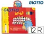 Imagen Rotulador giotto super bebe caja de 12 colores surtidos 2