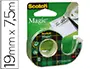 Imagen Cinta adhesiva scotch magic invisible 7,5x19 mm en portarrollo 2