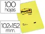 Imagen Bloc de notas adhesivas quita y pon post-it 102x152 mm con 100 hojas 659 2