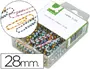 Imagen Clips colores rayados q-connect -28 mm -caja de 100 unidades colores surtidos 2