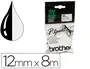 Imagen Cinta brother mk-231 blanco-negro 12mm longitud 8 mt 2