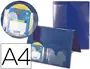 Imagen Carpeta beautone portadocumentos 36902 polipropileno din a4 azul lomo 50 mm 2