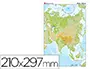 Imagen Mapa mudo color din a4 asia -fisico 2
