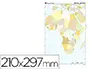 Imagen Mapa mudo color din a4 africa -politico 2