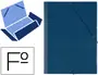 Imagen Carpeta gomas solapas plastico saro folio azul 2