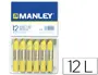 Imagen Lapices cera manley unicolor amarillo claro -caja de 12 n.4 2