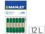 Imagen Lapices cera manley unicolor verde esmeralda -caja de 12 n.24 2