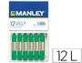 Imagen Lapices cera manley unicolor verde natural -caja de 12 n.21 2