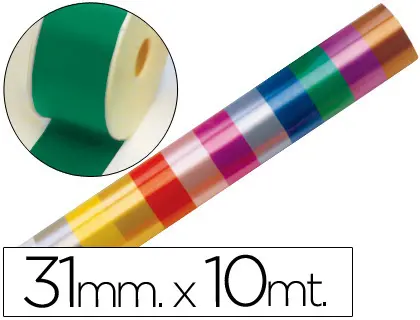 Imagen Cinta fantasia 10 mt x 31 mm verde