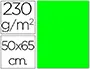 Imagen Cartulina fluorescente verde 50x65 cm 2