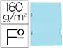 Imagen Subcarpeta liderpapel folio azul tres ueros plastificada 160g/m2 2